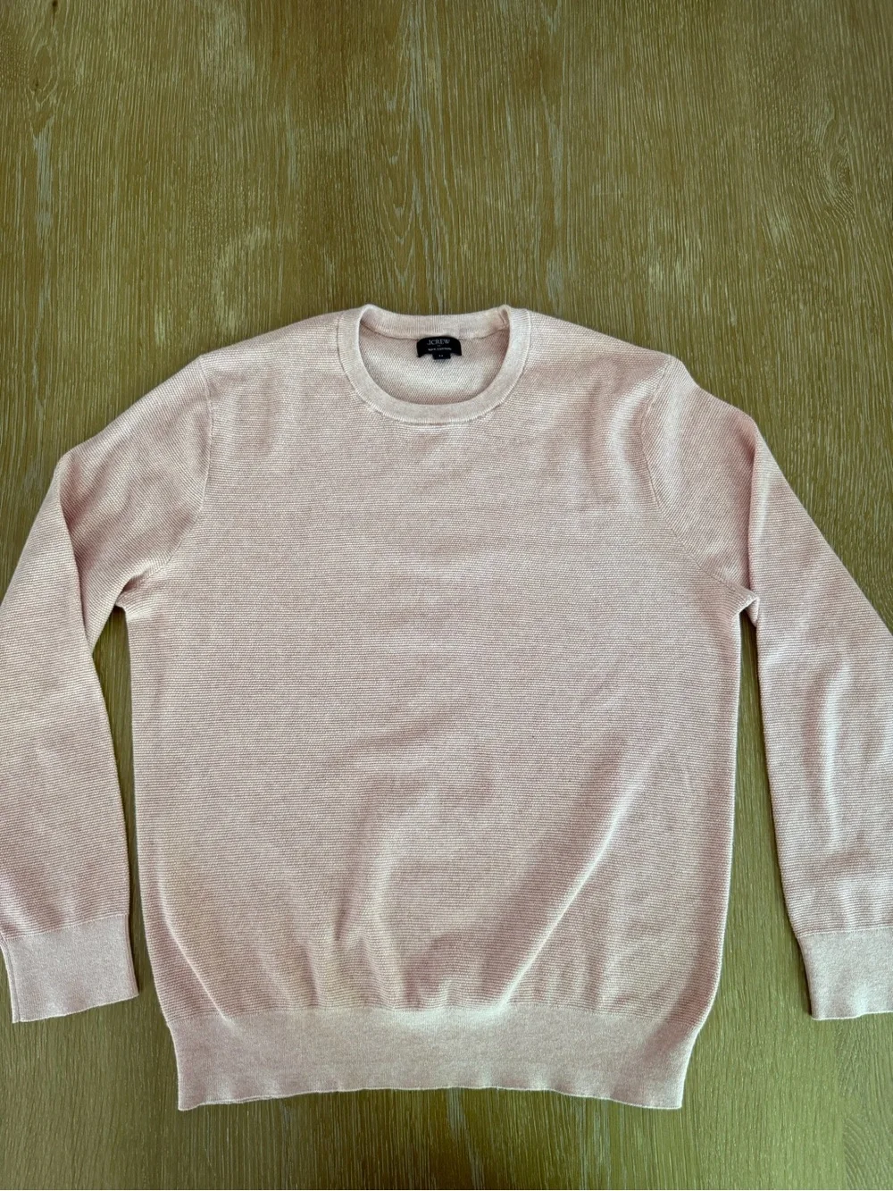 J. Crew Men’s Pale Pink Crewneck Sweater